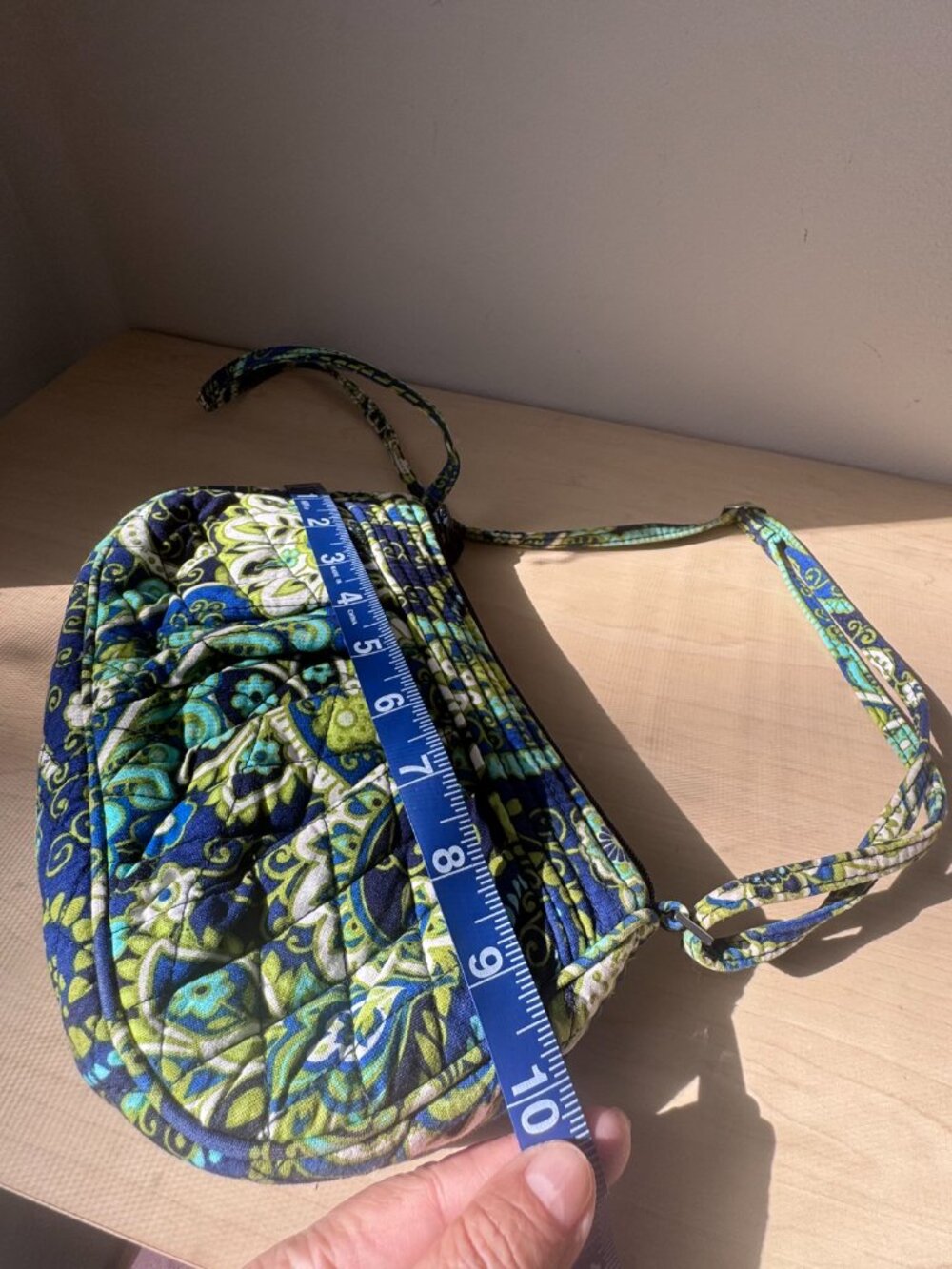 Vera Bradley Frannie Baguette Crossbody – Blue Green Paisley Y2K 🔥 - Picture 11 of 14